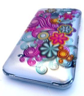 LG MS910 Esteem Teal Silver Flower Carnival Design Hard Case Cover Skin Protector MetroPCS: Cell Phones & Accessories