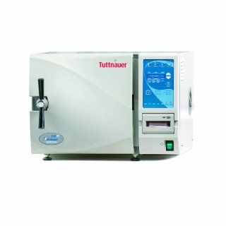 Heidolph Tuttnauer 3545Ep Autoclave Sterilizer Electronic Model with Printer and 2 Stainless Steel Trays, 34.4L Capacity, 12.2" Diameter Chamber, 220V: Science Lab Autoclaves: Industrial & Scientific