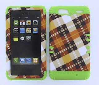 Hard Lime Green Skin+Orange Snap For Motorola Droid Razr Maxx XT913 Case Cover: Cell Phones & Accessories