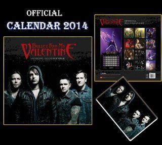 BULLET FOR MY VALENTINE OFFICIAL CALENDAR 2014 + BULLET FOR MY VALENTINE KEYCHAIN KEYRING : Wall Calendars : Office Products