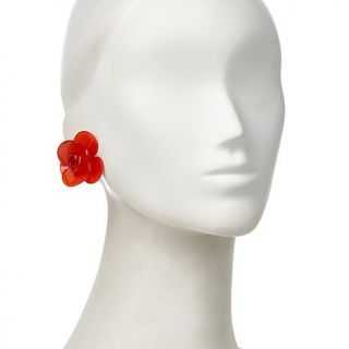 Rara Avis by Iris Apfel Resin "Flower" 2 piece Earrings Set