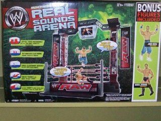 2009 WWE Monday Night Raw Exclusive Interactive Real Sounds Arena with 2 Bonus Figures: John Cena and Chris Jericho: Toys & Games