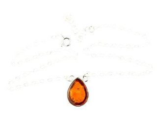 Lovely 925 Sterling Silver & Baltic Amber Designer Necklace M919: Collar Necklaces: Jewelry