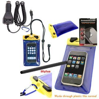 DryPak Brand Waterproof Case for Nokia Lumia 920. Great for the beach, Swimming, Boating, Canoeing and more. Bundle kit 4 Pieces include Case, Car Charger, Stylus Pen and 2 Pack of Screen Protectors.: Cell Phones & Accessories