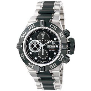 Invicta Men's 6519 Subaqua Collection Automatic Chronograph Stainless Steel and Black Watch: Invicta: Watches