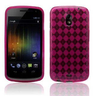 Pink   Cruzer Lite Argyle High Gloss TPU Soft Gel Skin Case For Samsung Galaxy Nexus {SCH i515 & GT i925} [Cruzer Lite Retail Packaging]: Cell Phones & Accessories