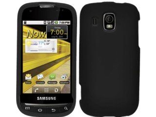Black Rubberized Faceplate Hard Crystal Skin Case Cover for Samsung Transform Ultra SPH M930: Cell Phones & Accessories