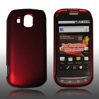 NEW Maroon Rubberized Hard Case Cover Skin For Boost Mobile Samsung SPH M930: Cell Phones & Accessories