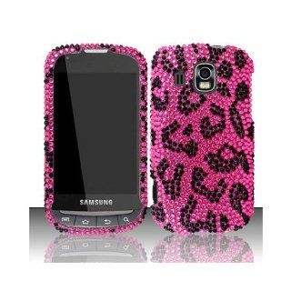 Pink Leopard Bling Gem Jeweled Crystal Cover Case for Samsung Transform Ultra SPH M930: Cell Phones & Accessories