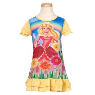 Toddler Girls Sleepwear Yellow Princess Nightgown 2T: The Toon Studio: Clothing