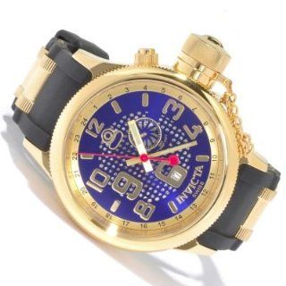 Invicta Men's Russian Diver Quinotaur Swiss Quartz GMT Rubber Strap Watch: Watches