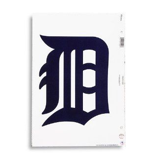 Detroit Tigers Static Cling Jumbo English D : Sports Fan Decals : Sports & Outdoors
