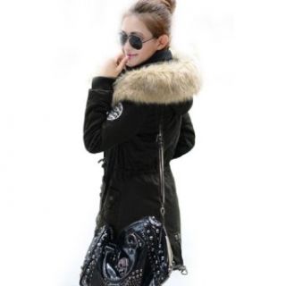 Women Korean Thicken Winter Fleece Outwear Jacket Lady Faux Rabbit Fur Top Coat