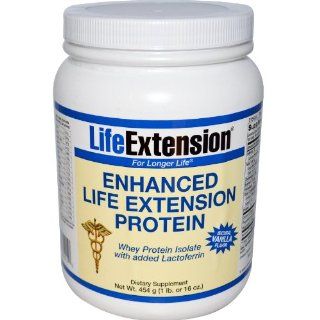 Whey Protein Isolate   Vanilla Life Extension 1 lb Powder: Health & Personal Care