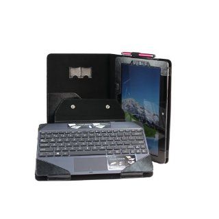 Poetic ASUS VivoTab RT TF600T PU Leather Keyboard Portfolio Stand Case Cover for TF600T Black(With Auto Sleep/Wake Function)(3 Year Warranty from Poetic): Computers & Accessories