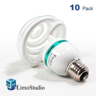 LimoStudio 10 Pack Compact 30 Watt 5400k Daylight Balanced Fluorescent Photography Light Bulb, Spiral Tube Design, AGG123 : Photographic Lighting Flash Tubes : Camera & Photo
