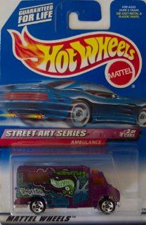 Mattel Hot Wheels, Street Art Series Ambulance #951, 5 Spoke Wheels, #3 of 4 Toys & Games
