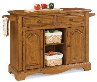 Home Styles Country Casual Large Kitchen Cart 5538 952 Furniture & Decor