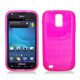Aimo Wireless SAMT989SKC232 Soft and Slim Fabulous Protective Skin for T Mobile Samsung Galaxy S2 T989   Retail Packaging   Pink Plaid: Cell Phones & Accessories