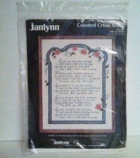 Janlynn Counted Cross Stitch Kit #50 954 Time to Pray 1988