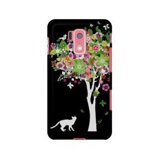flower tree and docomo docomo smartphone for Junior SH 05E enabled mobile case 1258 white cat (japan import): Electronics