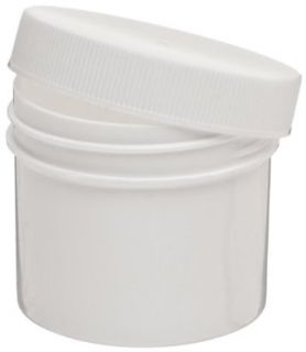 Dynalon 426325 0050 White Opaque Polypropylene Lab Specimen and Sample Storage Jar/Container, 1/2oz Capacity (Case of 144): Industrial & Scientific