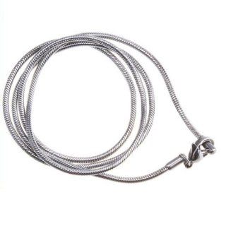 Vktech Fashions Silver Rope Stainless Steel Men Snake Chain Necklace : Stainless Necklace For Men : Beauty