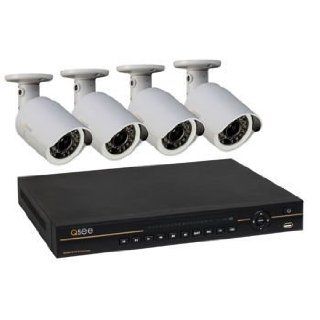 Q See Platinum 4 Channel 720p HD Digital NVR QC804, 4pack QCN7001b HD Outdoor IP Cameras  Complete Surveillance Systems  Camera & Photo