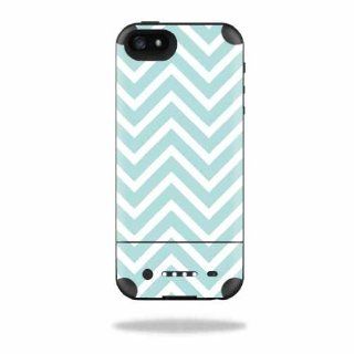 MightySkins Protective Vinyl Skin Decal Cover for Mophie Juice Pack Air iPhone 5 Apple iPhone 5 Battery Case Sticker Skins Aqua Chevron: Cell Phones & Accessories
