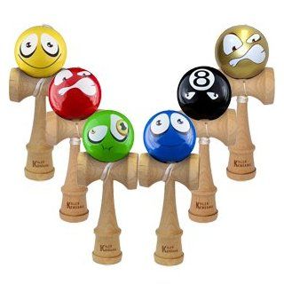 Kaleb Kendama All Faces Family 6 Pack With Extra Strings : Wooden Games : Sports & Outdoors