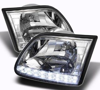 Ford F150 1997 1998 1999 2000 2001 2002 2003/ Expedition 1997 1998 1999 2000 2001 2002 Crystal Headlights   Chrome: Automotive