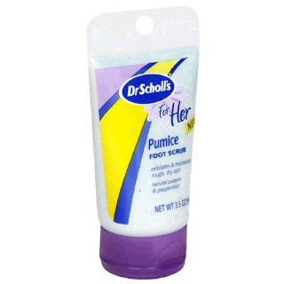 Dr. Scholl's For Her Pumice Foot Scrub, 3.5 oz: Health & Personal Care