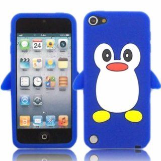 Penguin Silicone Shell Case Cover For Apple iPod Touch 5 5th Generation / Dark Blue: Cell Phones & Accessories