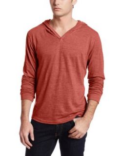Threads 4 Thought Men's Pullover V Neck Slub Hoodie: Clothing
