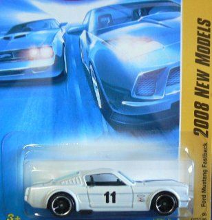 Hot Wheels 2008 027 New Models # 27 Ford Mustang Fastback White 1:64 Scale: Toys & Games