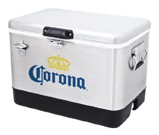 Corona Stainless Steel Beer Cooler 54 quart with Bottle Opener Coleman : Patio, Lawn & Garden