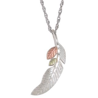 cut feather pendant in sterling silver orig $ 59 00 now $ 50 15