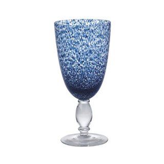 Pfaltzgraff Watercolor Navy Iced Beverage Glasses, Set of 4: Iced Tea Glasses: Kitchen & Dining