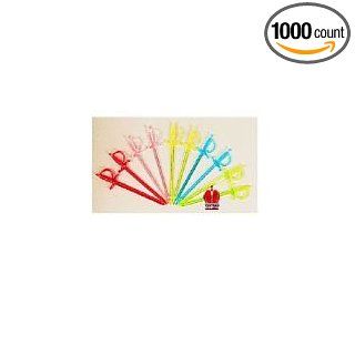 Neon Sword Picks, Assorted Color, 10 Case     1000 Count: Industrial & Scientific