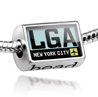 Beads "Airport code "LGA / New York City" country: United States   Pandora Charm & Bracelet Compatible: NEONBLOND Jewelry & Accessories: Jewelry