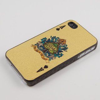 Gold Ace of Spades Playing Card Hard Case for iphone 4 & 4s Provided by: Case2o: Cell Phones & Accessories