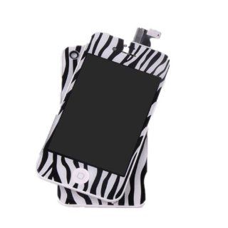 Zebra Design Iphone 4 Front Glass + Touch Digitizer + LCD Screen Display Full Assembly +Home Button + Back Cover: Cell Phones & Accessories
