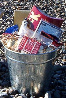 Small Lighthouse Bucket Gourmet Gift Basket   Heartwarming Treasures : Gourmet Snacks And Hors Doeuvres Gifts : Grocery & Gourmet Food