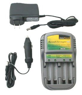 Accupower Accu manager 2010 AA AAA Battery Charger Charges Nimh, Nicd, or Ram Batteries Electronics