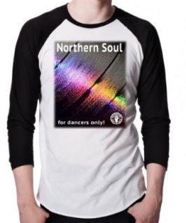 Next Weeks Washing Men's Fit Northern Soul Record 3/4 Length Sleeve, Baseball Shirt .: Clothing