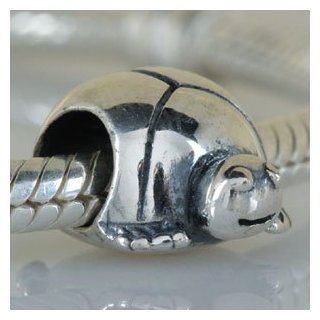 Tortoise Turtle Authentic 925 Sterling Silver Bead Fits Pandora Chamilia Biagi Troll Charms Europen Style Bracelets: Jewelry