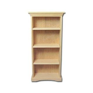 New Solid Wood Bookcase Kit   Unfinished Wood Pine Furniture  