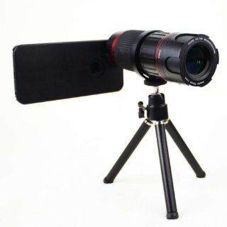 6x 18x Zoom Manual Focus Telescope SLR Design Phone Camera Lens with Tripod for Apple Iphone 5 5s : Camera & Photo