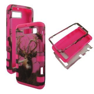 2D Hybrid 3 in 1 Pink Buck Deer Realtree iPod Touch 5, 5th Generation High Impact Shock Defender Plastic Outside with Soft Silicone Inside Drop Defender Snap on Cover Case: Cell Phones & Accessories