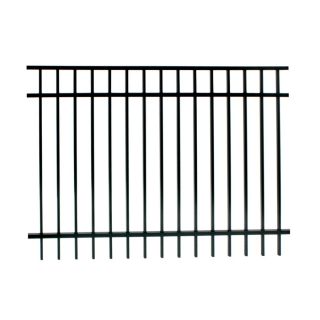 Ironcraft Powder Coated Aluminum Fence Panel (Common: 52 in x 71.5 in; Actual: 52 in x 71.5 in)